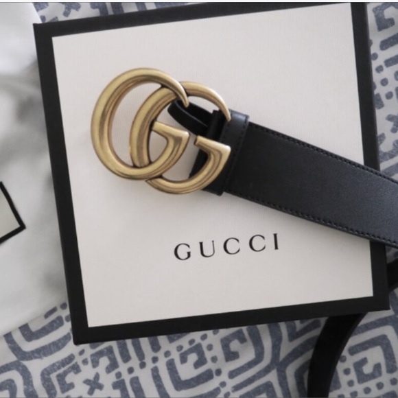 Gucci Other - Gucci belt black and gold